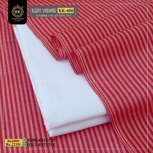 KK-606 Lining Kamalia Khaddar Kurta Shalwar made with 100% Pure Dyed Yard Cotton Kamalia Khaddar