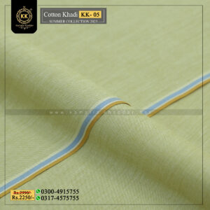 KK-05 Pista Summer Khaddar Of Kamalia Royal made with 100% Pure Cotton Khaddar