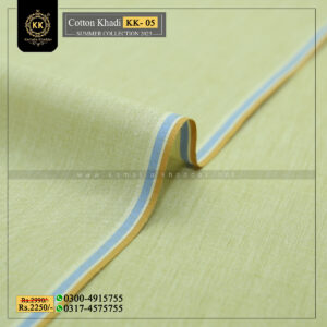 KK-05 Pista Summer Khaddar Of Kamalia Royal made with 100% Pure Cotton Khaddar