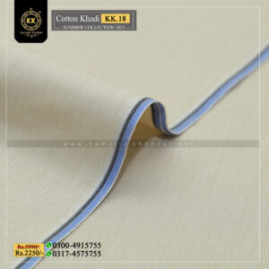 KK-18 Summer Khaddar Of Kamalia Royal made with 100% Pure Cotton Khaddar