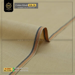 KK-26 Summer Cotton Khadi Khaddar of Kamalia made with 100% Pure Cotton Khaddar