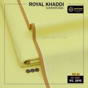 Kamalia Khaddar is known for commitment to high-quality, sustainable, and eco-friendly fabrics, so.here comes another collection. We have officially launched Kamalia Khaddar Royal Khaddi Summer Collection 2026, bringing a fresh wave of vibrant, organic options to the fashion world. This is best option for Men Shalwar Kameez for Eid, or Shalwar Kameez Designs For Men For Wedding in Pakistan.