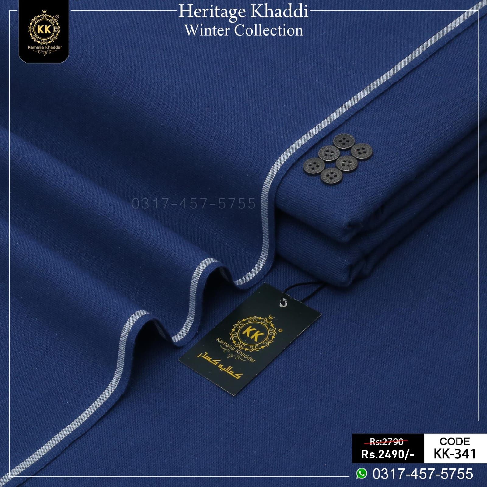 KK-341 Heritage Khadi Winter Khaddar KK-341 Heritage Khadi Winter Khaddar