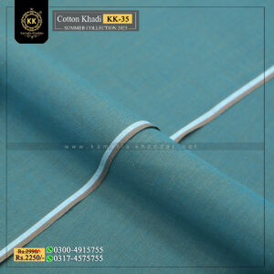 KK-35 Summer Cotton Khadi Khaddar of Kamalia made with 100% Pure Cotton Khaddar