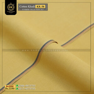 KK-36 Summer Cotton Khadi Khaddar of Kamalia made with 100% Pure Cotton Khaddar