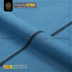 KK-37 Summer Cotton Khadi Khaddar of Kamalia made with 100% Pure Cotton Khaddar