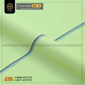 KK-41 Summer Cotton Khadi Khaddar of Kamalia made with 100% Pure Cotton Khaddar