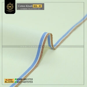 KK-42 Summer Cotton Khadi Khaddar of Kamalia made with 100% Pure Cotton Khaddar