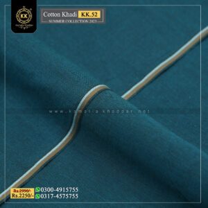 KK-52 Zink Summer Cotton Khadi Khaddar of Kamalia made with 100% Pure Cotton Khaddar