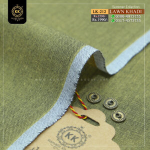 LK-212 Lawn Khadi Khaddar of Kamalia made with 100% Pure Cotton Khaddar. Clad yourself in the bright colors of this soft comfortable earthy texture Summer Khadi Cotton Kamalia Khaddar 2023 and be admired in the summer season.