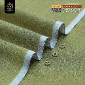 LK-212 Lawn Khadi Khaddar of Kamalia made with 100% Pure Cotton Khaddar. Clad yourself in the bright colors of this soft comfortable earthy texture Summer Khadi Cotton Kamalia Khaddar 2023 and be admired in the summer season.