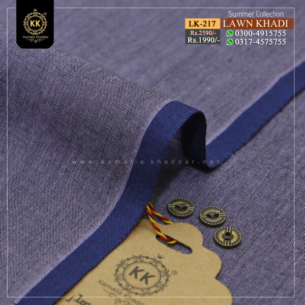 LK-217 Lawn Khadi Khaddar of Kamalia made with 100% Pure Cotton Khaddar. Clad yourself in the bright colors of this soft comfortable earthy texture Summer Khadi Cotton Kamalia Khaddar 2023 and be admired in the summer season.