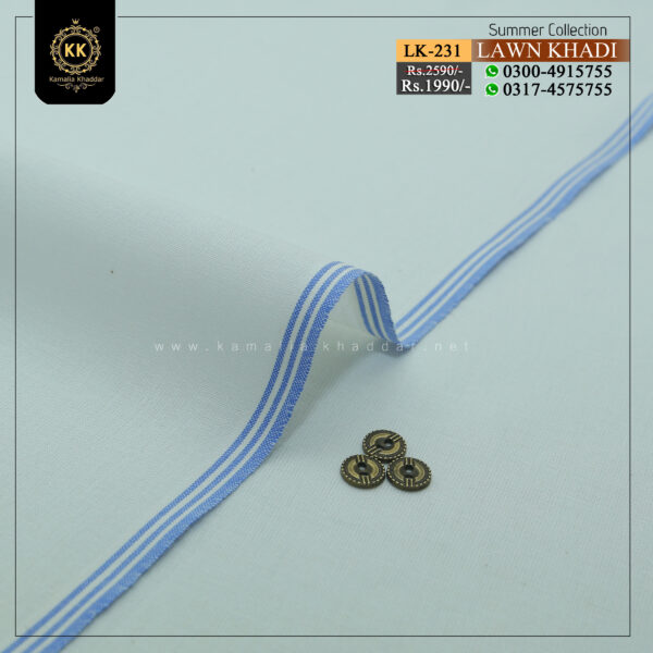 LK-231 Lawn Khadi Khaddar of Kamalia made with 100% Pure Cotton Khaddar. Clad yourself in the bright colors of this soft comfortable earthy texture Summer Khadi Cotton Kamalia Khaddar 2023 and be admired in the summer season.
