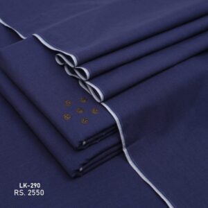 LK-290 Navy Blue Summer Lawn Khaddar