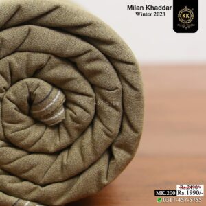 Clad yourself in the bright colors of this soft comfortable earthy texture Milan Wool Khadi Winter Khaddar 2023 and be admired in the winter season. We created this spider-web fabric to give you and your skin a comfortable and cool feeling.