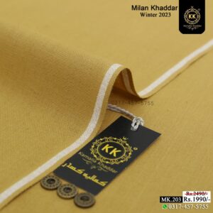 Clad yourself in the bright colors of this soft comfortable earthy texture Milan Wool Khadi Winter Khaddar 2023 and be admired in the winter season. We created this spider-web fabric to give you and your skin a comfortable and cool feeling.