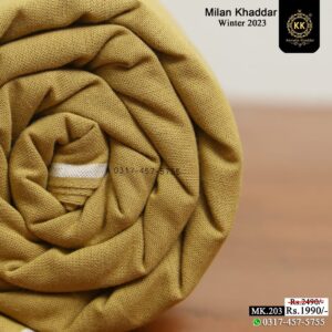 Clad yourself in the bright colors of this soft comfortable earthy texture Milan Wool Khadi Winter Khaddar 2023 and be admired in the winter season. We created this spider-web fabric to give you and your skin a comfortable and cool feeling.