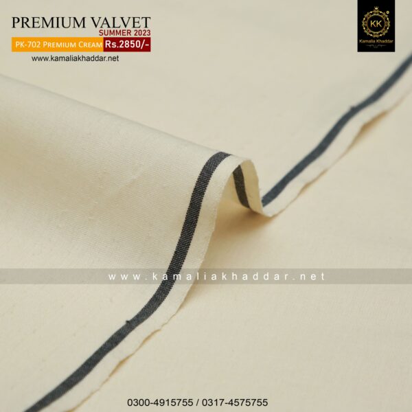 PK-702 Premium OFF White Khaddar is made with 100% Pure Cotton Khaddar. Clad yourself in the bright colors of this soft comfortable earthy texture Summer Khadi Cotton Kamalia Khaddar 2023 and be admired in the summer season.