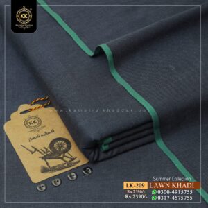 2023 Summer: LK-209 Lawn Khadi Cotton Khaddar
