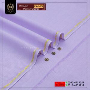 KKO-508 Purple Premium Organza Summer Khaddar