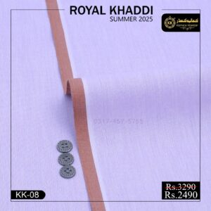 KK-08 Indigo Royal Khaddi Summer Khaddar
