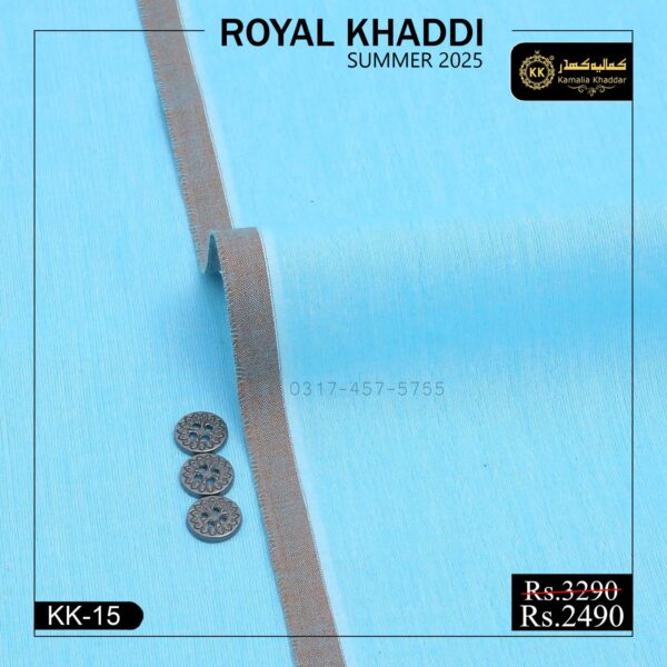 KK-15 Ferozi Royal Khaddi Summer Khaddar