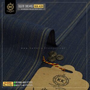 KK-620 Designer Khaddar Kurta With White Shalwar Kamalia Khaddar Summer Collection