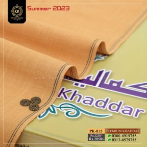 PK-815 Premium Slub Designer Summer Khaddar Kamalia Khaddar Summer Collection