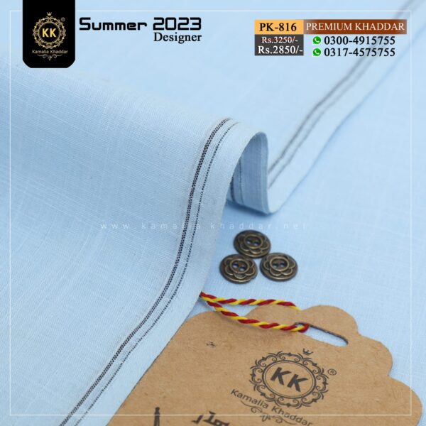 PK-816 Premium Slub Designer Summer Khaddar Kamalia Khaddar Summer Collection