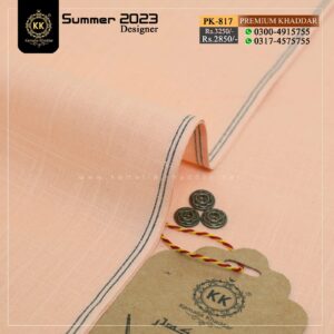 PK-817 Premium Slub Designer Summer Khaddar Kamalia Khaddar Summer Collection