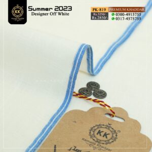 PK-819 Premium Slub Designer Summer Khaddar Kamalia Khaddar Summer Collection