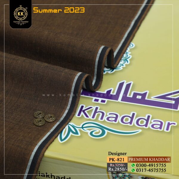 PK-821 Premium Slub Designer Summer Khaddar Kamalia Khaddar Summer Collection
