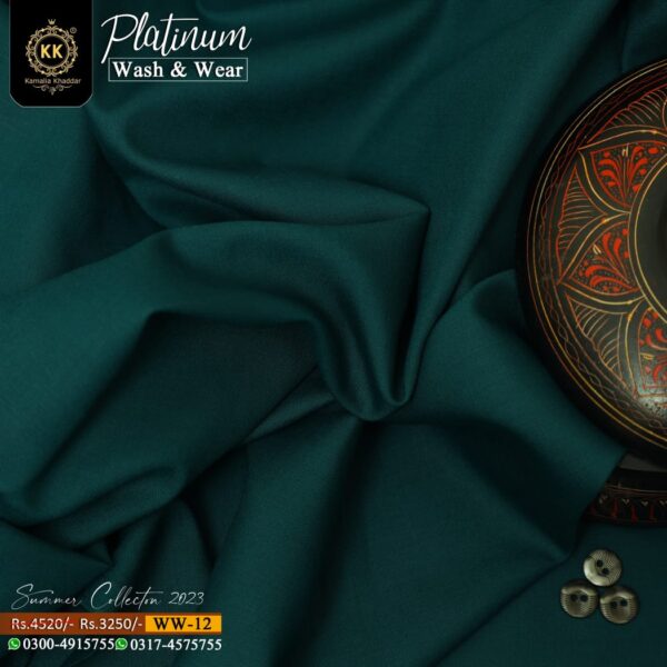 WW-12 Wash n Wear Shalwar Kameez Fabric by Kamalia Khaddar