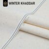 Kamalia Khaddar Fancy Designer Khaddar Winter Collection 2026 has been launched. There are small black dots in thsi Cream Off White Khaddar Suit. This Kamalia Khaddar Winter suit is ideal for Eid, and other festivals in this winter 2026-27