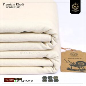 PK-2002 Off White Premium Goli WINTER Khaddar Kamalia Khaddar Premium Winter Goli Collection 2023 has been launched. As consumers seek handmade and homemade fabric alternatives, the spotlight is shifting towards Khadi Khaddar.
