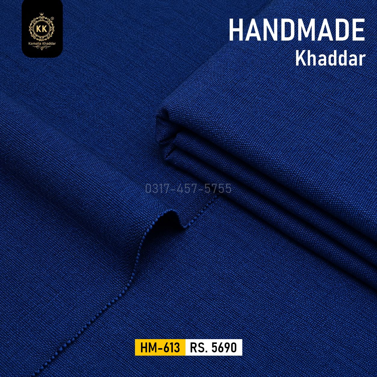 HM-613 Handmade Khadi Khaddar Winter Collection Handmade Khaddar is not simply a piece of fabric—it is the result of traditional weaving, skilled craftsmanship, and countless hours of human effort.