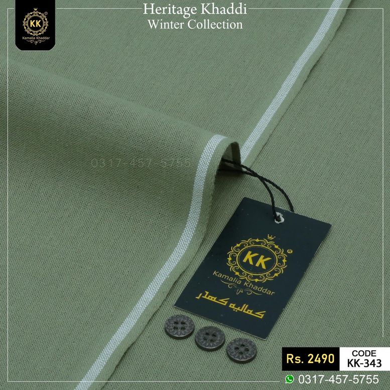 KK-343 Kamalia Khaddar Winter Heritage Khaddi Khaddar.. KK Premium is real premium. This is the highest quality and most premium khaddar fabric which a power-khadi can produce. We have used semi khadi production because it is more robust and consistent in quality. This latest Winter Khaddar Collection 2026 promises to deliver comfort, style, and sophistication, all while remaining dedicated to the values of sustainability and ethical fashion.