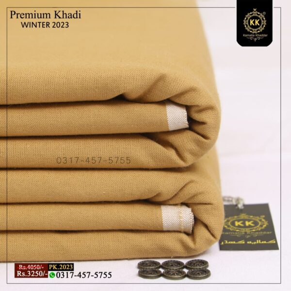 PK-2023 Pure Camel Premium Goli WINTER Khaddar Kamalia Khaddar Premium Winter Goli Collection 2023 has been launched. As consumers seek handmade and homemade fabric alternatives, the spotlight is shifting towards Khadi Khaddar.