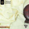 WW-02 Premium Cream Wash n Wear Shalwar Kameez Fabric by Kamalia Khaddar