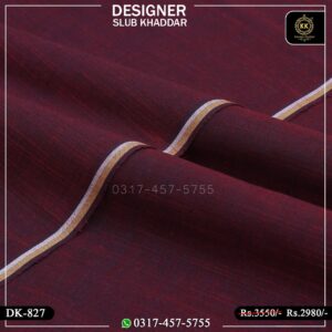 DK-827 Designer Slub Khaddar Summer 2024