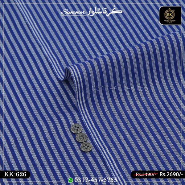 KK-626 Designer Premium Khaddar Kurta With White Shalwar