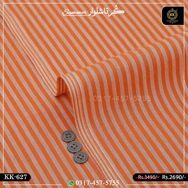 KK-627 Designer Premium Khaddar Kurta With White Shalwar
