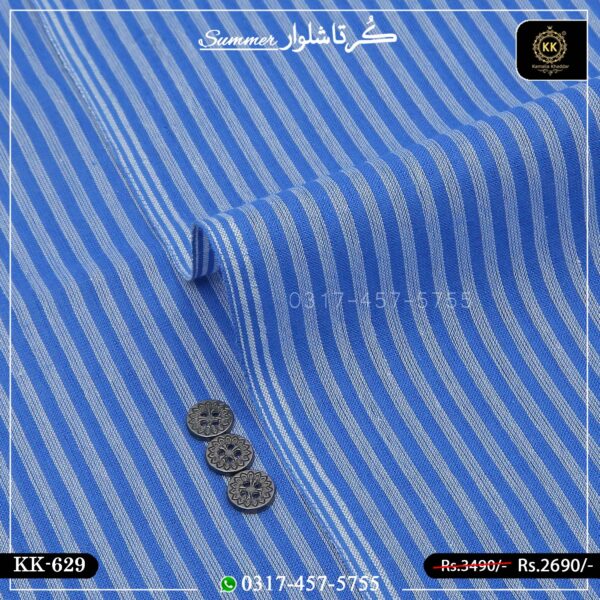 KK-629 Designer Premium Khaddar Kurta With White Shalwar