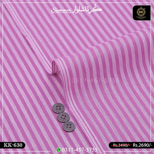 KK-630 Designer Premium Khaddar Kurta With White Shalwar