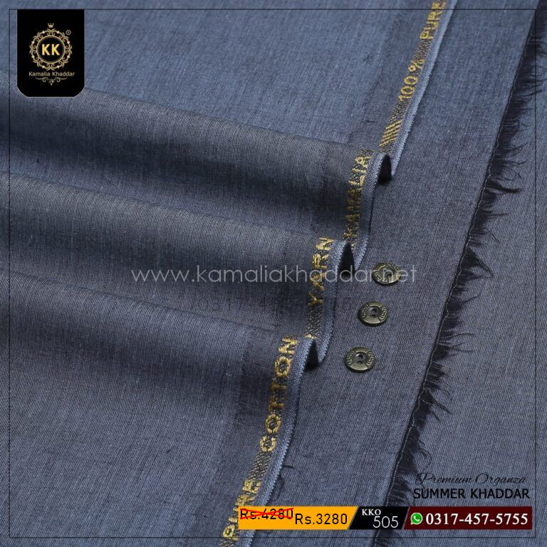 KKO-505 Surmai Premium Organza Summer Khaddar KKO-505 Surmai Premium Organza Summer Khaddar