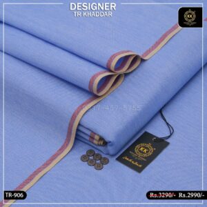 TR-906 Sky Blue Designer TR Khaddar Summer 2025