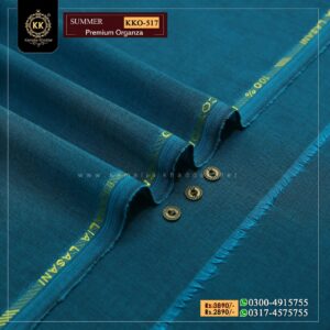 KKO-517 Zink Premium Organza Summer Khaddar