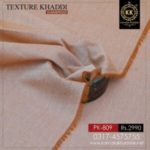 PK-809 Premium Organza Slub Designer Summer Khaddar