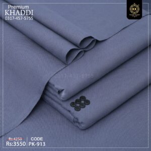 Kamalia Khaddar fabric is known for its breathability and lightweight nature, making it an ideal choice for the colder months