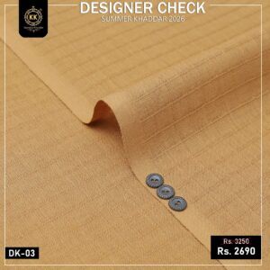 Kamalia Khaddar is known for commitment to high-quality, sustainable, and eco-friendly fabrics, so.here comes another collection. We have officially launched our Check Designer Summer Collection 2026, bringing a fresh wave of vibrant, organic options to the fashion world. This is best option for Men Shalwar Kameez Designer for Eid, or Shalwar Kameez Designs For Men For Wedding in Pakistan.